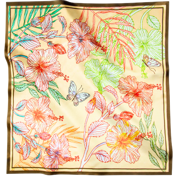 CARRÉ 70 HARMONIE FLORALE