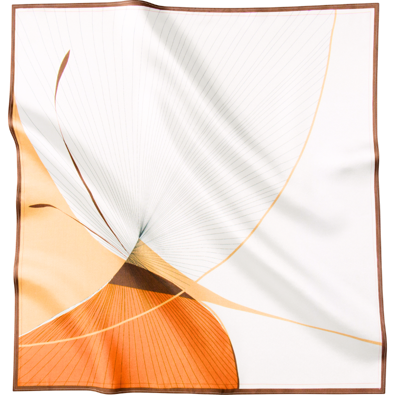 Foulard Soie Zéphyr Argenté La Caressette